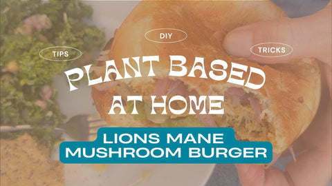 Lions Mane Burger Recipe - a vegan Fourth of July Favorite!