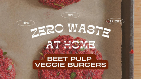 summer zero waste bbq: beet pulp burgers !