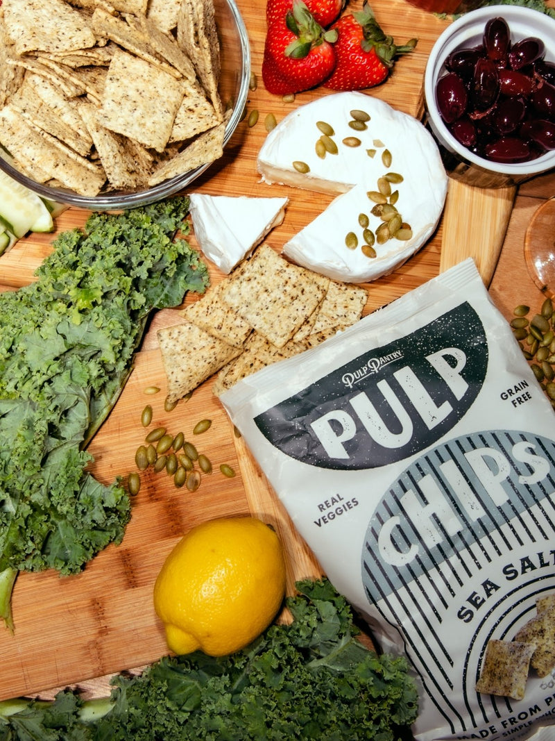 Sea Salt - Pulp Pantry Corn Free, Grain Free, Gluten Free, Vegan Veggie Chips Healthy Tortilla Chips