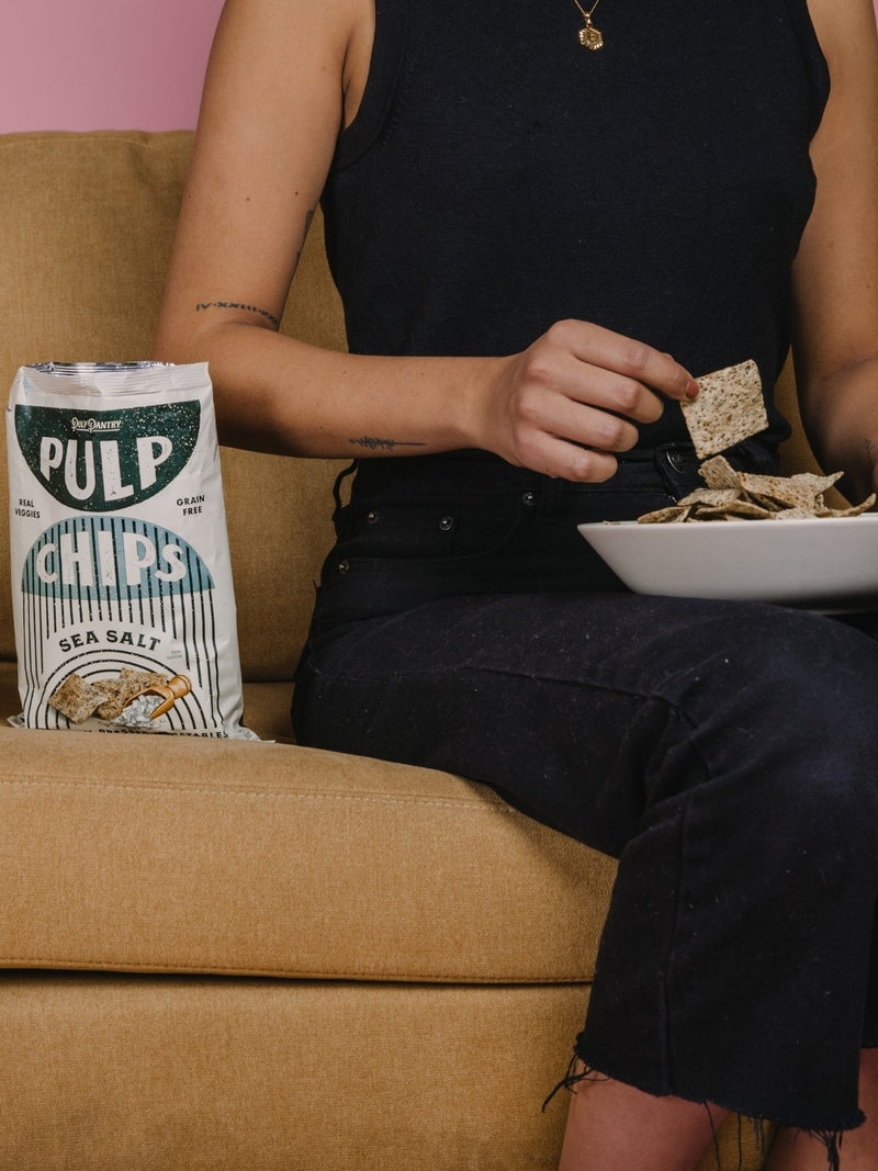 Sea Salt - Pulp Pantry Corn Free, Grain Free, Gluten Free, Vegan Veggie Chips Healthy Tortilla Chips