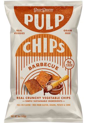 Spicy Barbecue - Pulp Pantry Corn Free, Grain Free, Gluten Free, Vegan Veggie Chips Healthy Upcycled Snack Foods Healthy Tortilla Chips